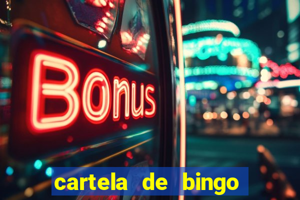 cartela de bingo cha de panela